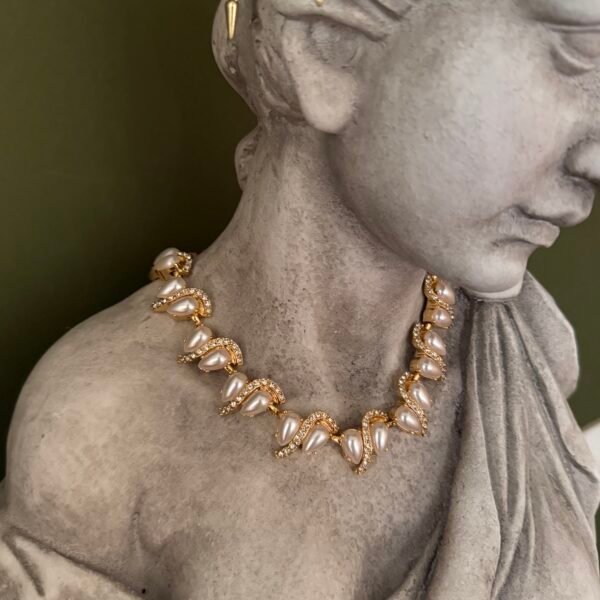 Pearl Rhinestone Alloy Necklace